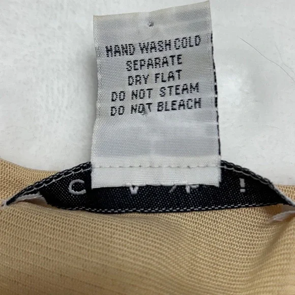 Cabi Cream Lace Overlay Blouse - Boho Cottagecore V-Neck Elbow Sleeve Size Large - Picture 4 of 7